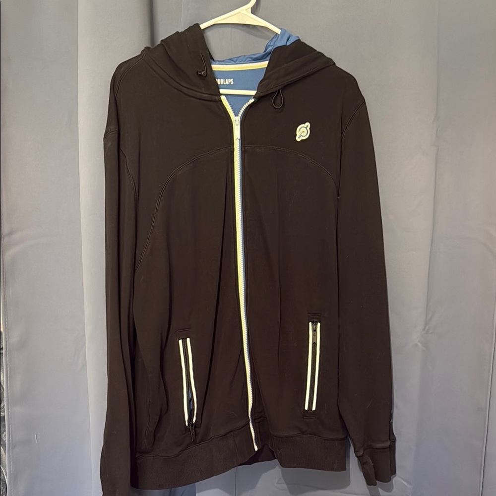 Peloton Black Zip Up Sweater Sporty Casual Style